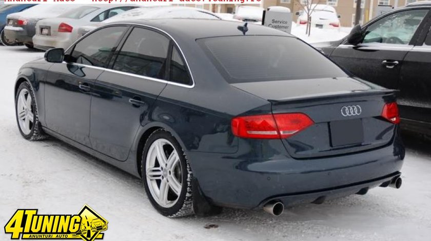 Prelungire difuzor adaos fusta spoiler bara spate Audi A4 B8 sedan Sline S Line RS4 S4 - ver. 3