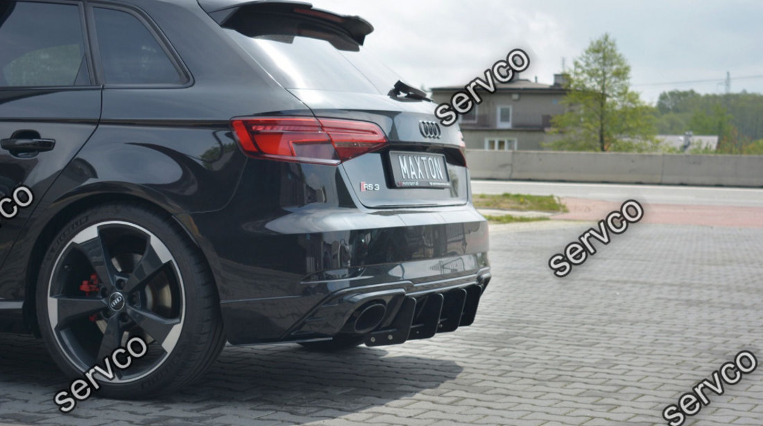 Prelungire difuzor bara spate Audi A3 RS3 8V Facelift Sportback 2017- v5 - Maxton Design