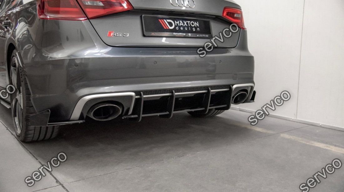 Prelungire difuzor bara spate Audi A3 RS3 8V Sportback 2015-2016 v12 - Maxton Design