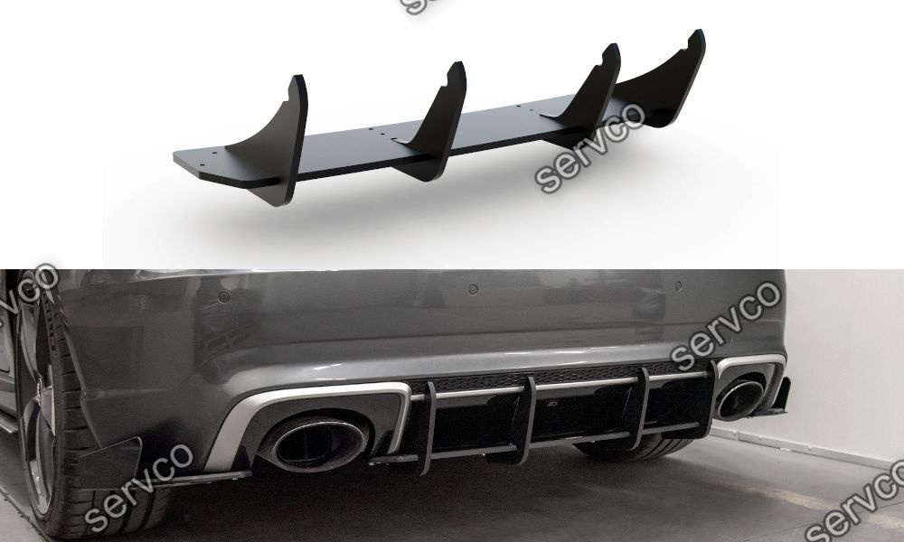 Prelungire difuzor bara spate Audi A3 RS3 8V Sportback 2015-2016 v12 - Maxton Design