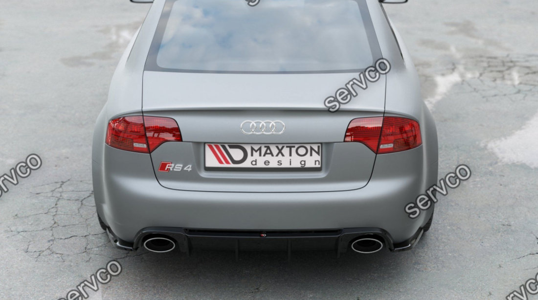 Prelungire difuzor bara spate Audi A4 RS4 B7 Sedan 2006-2008 v12 - Maxton Design