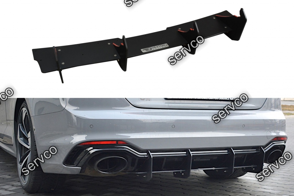 Prelungire difuzor bara spate Audi A5 RS5 Coupe Mk2 F5 2017-2019 v13 - Maxton Design