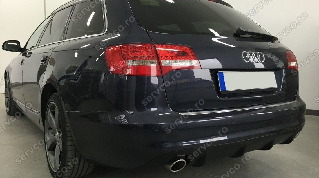 Prelungire difuzor bara spate Audi A6 C6 4F Facelift 2009 2010 2011 Sline S6 Rs6 ver2