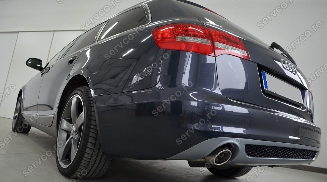 Prelungire difuzor bara spate Audi A6 C6 4F Facelift 2009 2011 Sline S6 Rs6 Sedan ver1