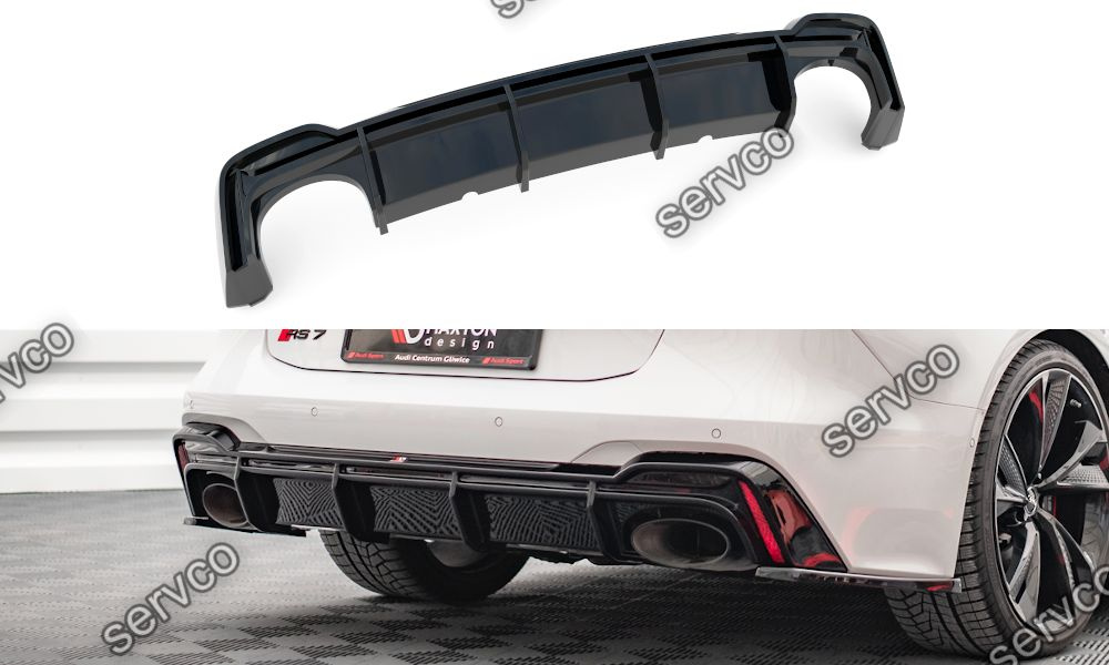 Prelungire difuzor bara spate Audi RS6 C8 RS7 C8 2019- v8 - Maxton Design