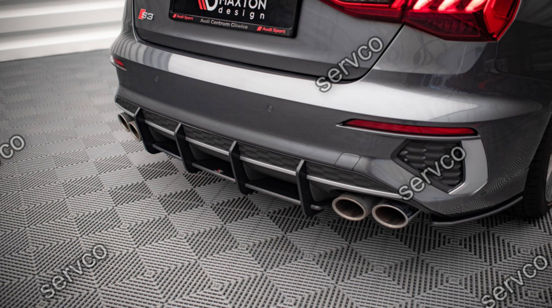Prelungire difuzor bara spate Audi S3 Sedan 8Y 2020- v15 - Maxton Design