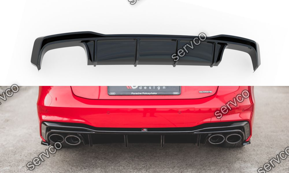 Prelungire difuzor bara spate Audi S7 C8 2017- v3 - Maxton Design
