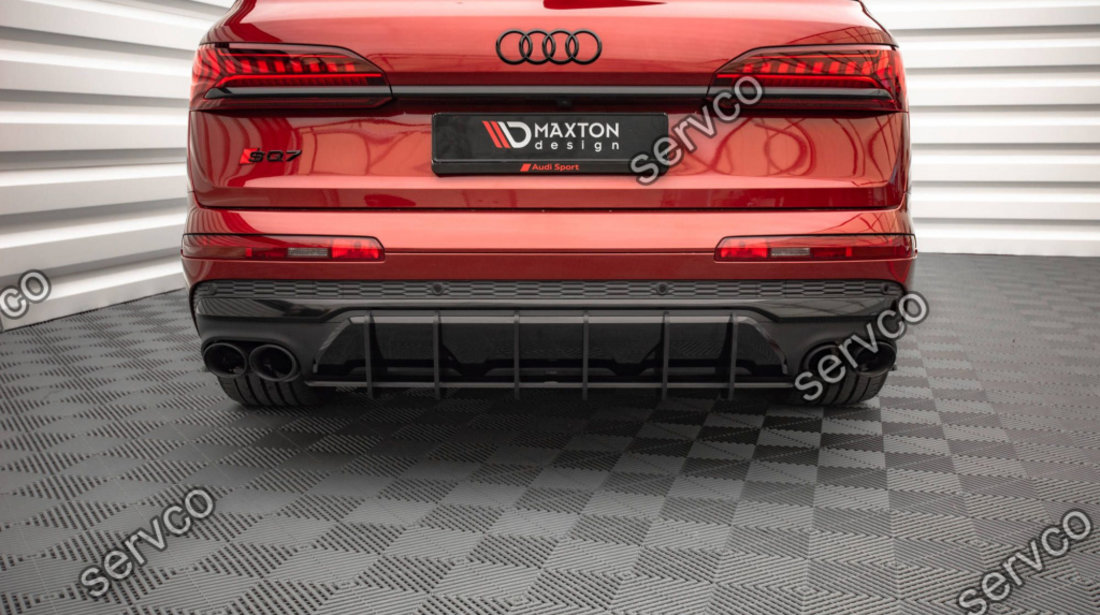 Prelungire difuzor bara spate Audi SQ7 Q7 S-Line Mk2 (4M) Facelift 2019- v3 - Maxton Design