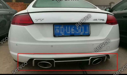 Prelungire difuzor bara spate Audi TT Mk3 FV 8S 2015-2018 doar bara normala TT RS S DTM v4