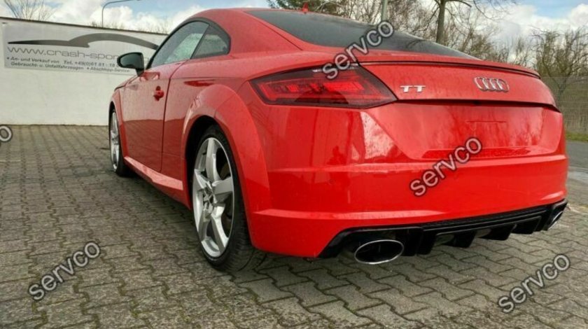 Prelungire difuzor bara spate Audi TT Mk3 FV 8S 2015-2018 doar pentru bara sline TT RS S DTM v5