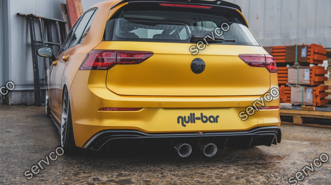 Prelungire difuzor bara spate cu evacuare Volkswagen Golf 8 R32 Look 2019- v7 - Maxton Design