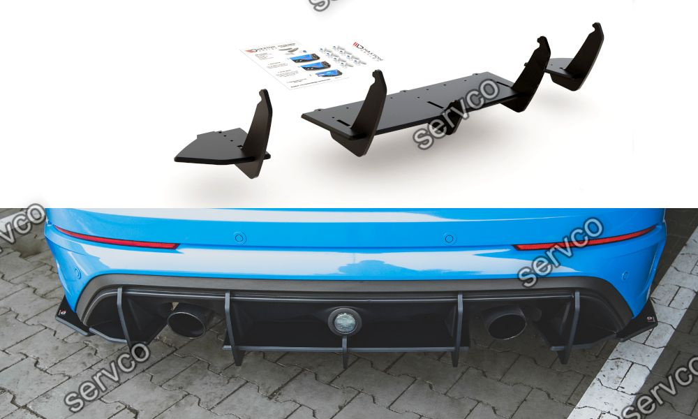 Prelungire difuzor bara spate Ford Focus RS Mk3 2015-2018 v39 - Maxton Design