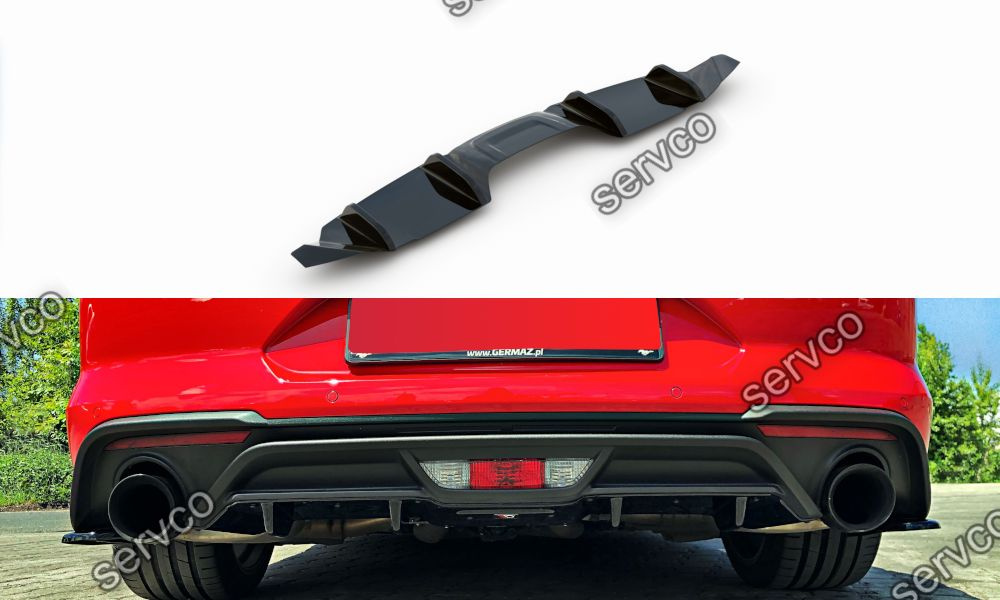 Prelungire difuzor bara spate Ford Mustang Mk6 Facelift 2017-v5 - Maxton Design