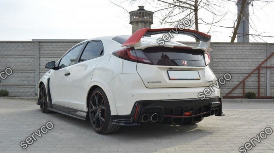 Prelungire difuzor bara spate Honda Civic Mk9 Type R 2015- v6 - Maxton Design