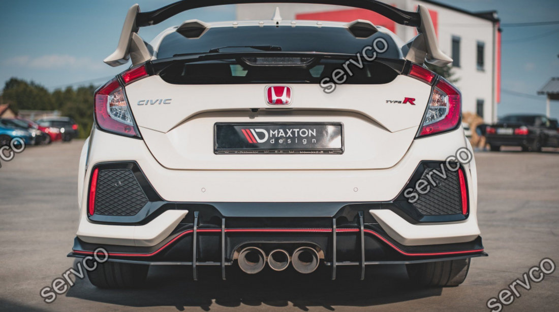 Prelungire difuzor bara spate Honda Civic X Type R 2018- v10 - Maxton Design