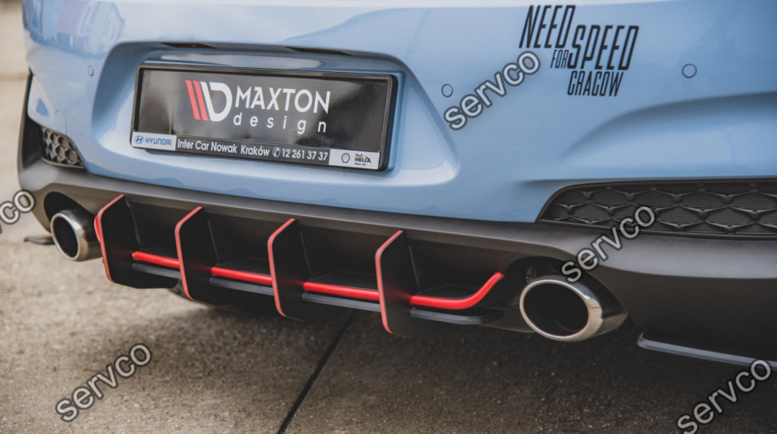 Prelungire difuzor bara spate Hyundai I30 N Mk3 Hatchback 2017- v13 - Maxton Design