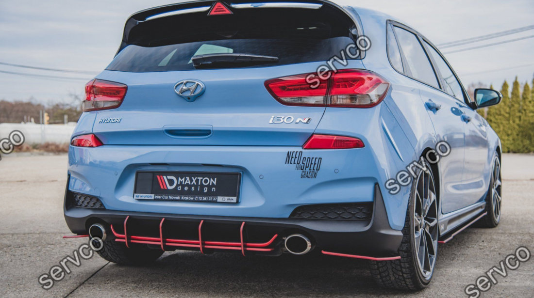 Prelungire difuzor bara spate Hyundai I30 N Mk3 Hatchback 2017- v12 - Maxton Design