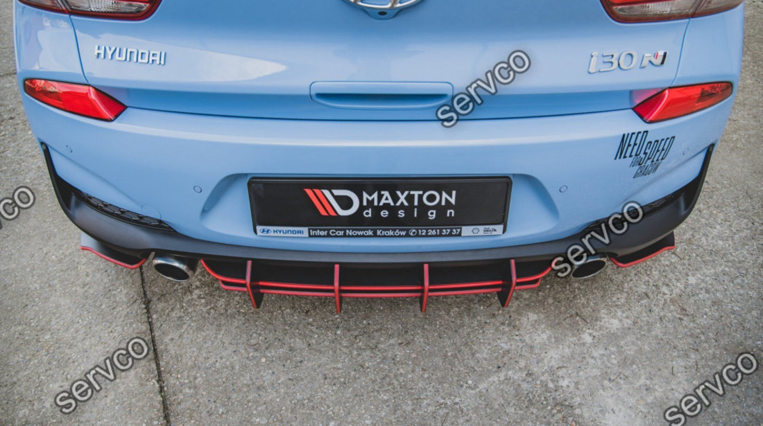 Prelungire difuzor bara spate Hyundai I30 N Mk3 Hatchback 2017- v13 - Maxton Design
