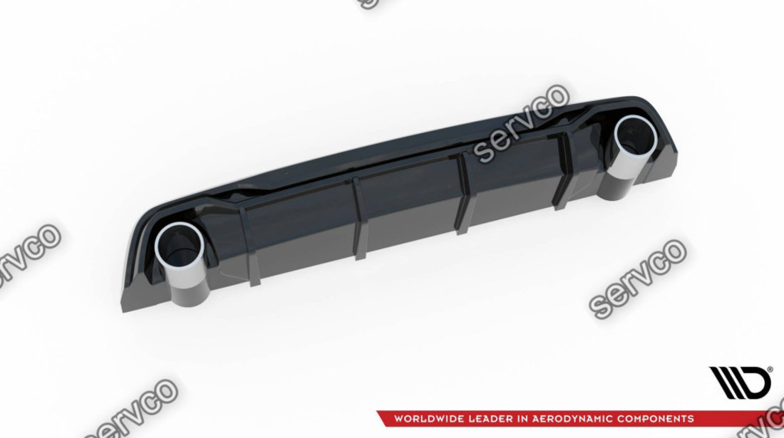 Prelungire difuzor bara spate imitatii evacuare finala Peugeot 308 GT Mk2 Facelift 2017-2021 v5