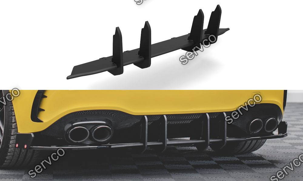 Prelungire difuzor bara spate Mercedes A Class W177 A45 AMG S 2019- v5 - Maxton Design