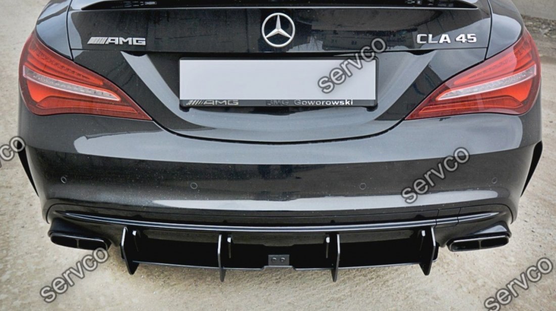 Prelungire difuzor bara spate Mercedes CLA A45 AMG C117 Facelift 2017- v3 - Maxton Design