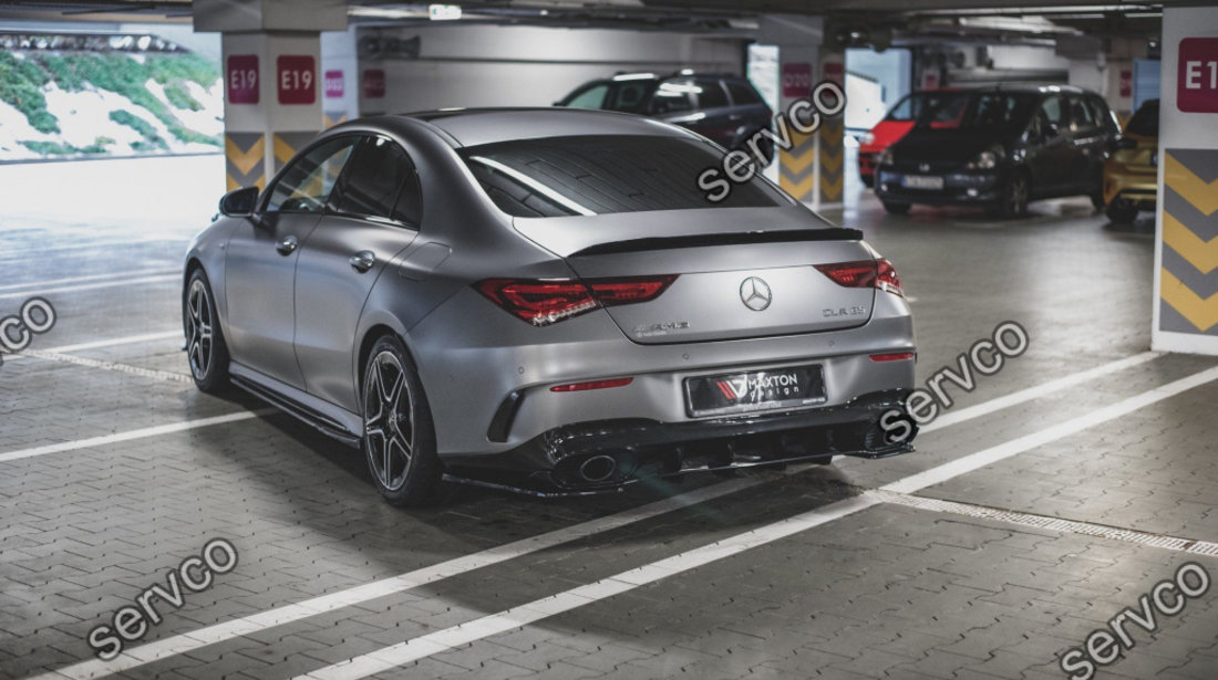 Prelungire difuzor bara spate Mercedes CLA C118 AMG 35 45 Aero 2019- v4 - Maxton Design