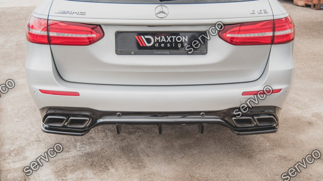 Prelungire difuzor bara spate Mercedes E Class S123 E63 Amg Estate 2017- v6 - Maxton Design