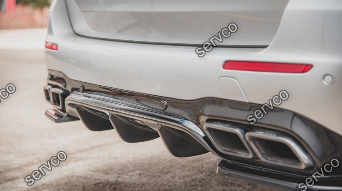 Prelungire difuzor bara spate Mercedes E Class S123 E63 Amg Estate 2017- v6 - Maxton Design