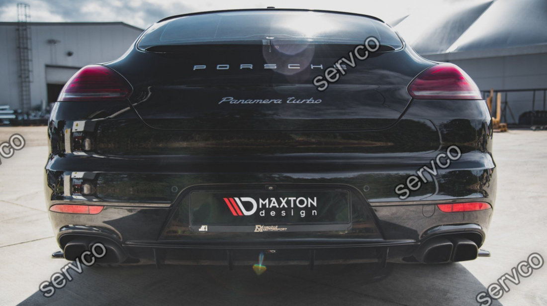 Prelungire difuzor bara spate Porsche Panamera Turbo 970 Facelift 2013-2016 v2 - Maxton Design