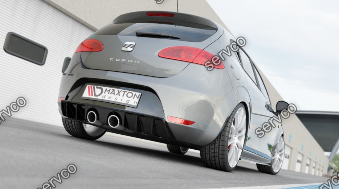 Prelungire difuzor bara spate Seat Leon 2 Cupra FR Facelift 2009-2012 v3 - Maxton Design