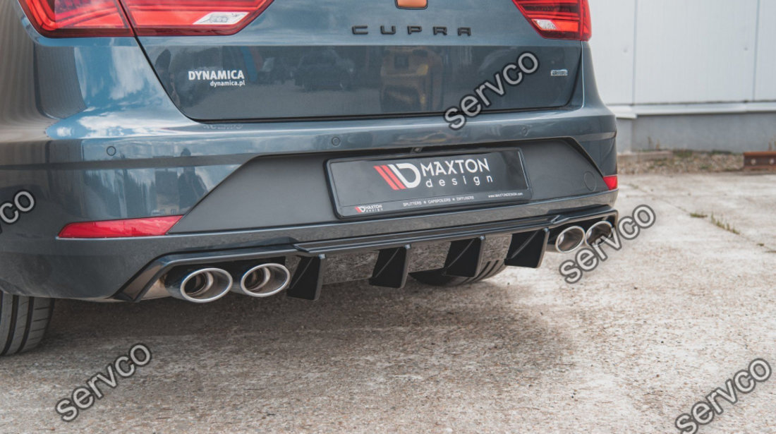 Prelungire difuzor bara spate Seat Leon Cupra ST Mk3 Facelift 2017-2019 v14 - Maxton Design