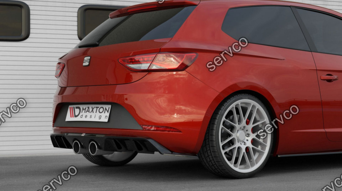 Prelungire difuzor bara spate Seat Leon Mk3 Cupra Facelift 2017- v8 - Maxton Design