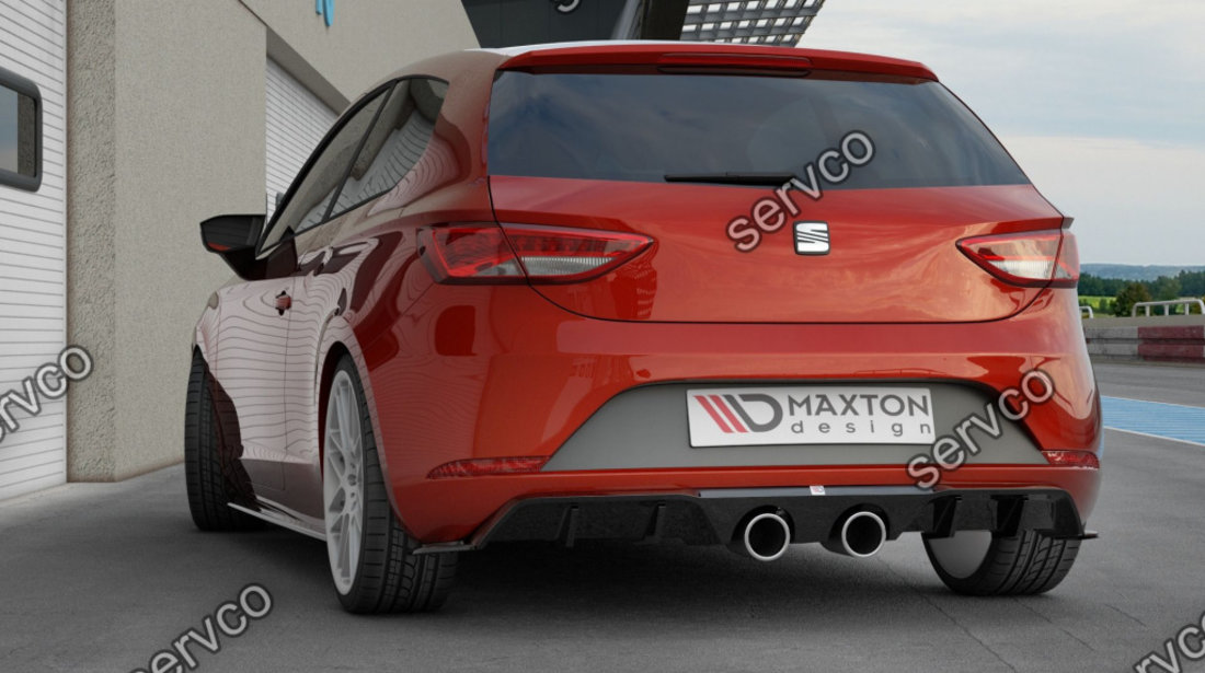 Prelungire difuzor bara spate Seat Leon Mk3 Cupra Facelift 2017- v8 - Maxton Design