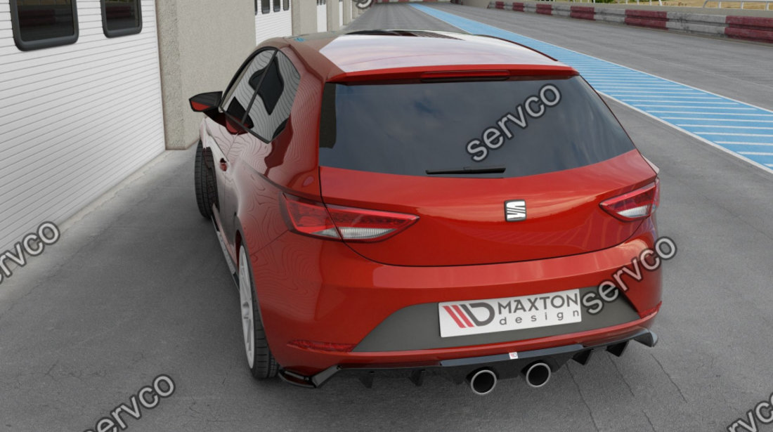 Prelungire difuzor bara spate Seat Leon Mk3 Cupra Facelift 2017- v8 - Maxton Design