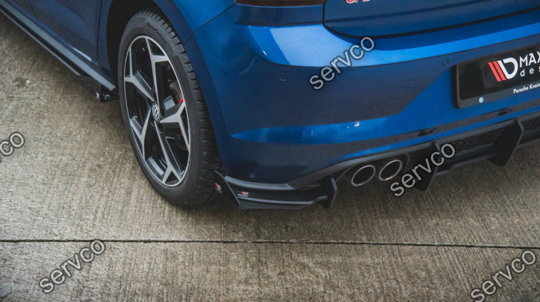 Prelungire difuzor bara spate si flapsuri Volkswagen Polo GTI Mk6 2017- v8 - Maxton Design