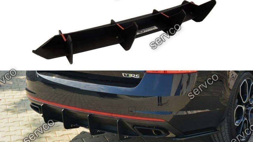Prelungire difuzor bara spate Skoda Octavia MK3 RS 2013- v1