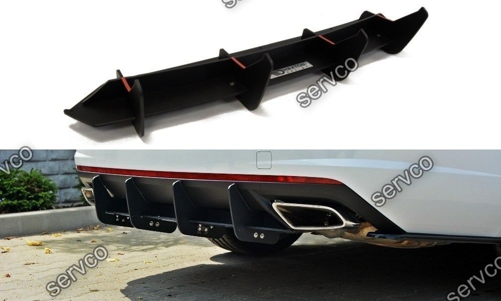 Prelungire difuzor bara spate Skoda Octavia Mk3 RS 2013- v1 - Maxton Design
