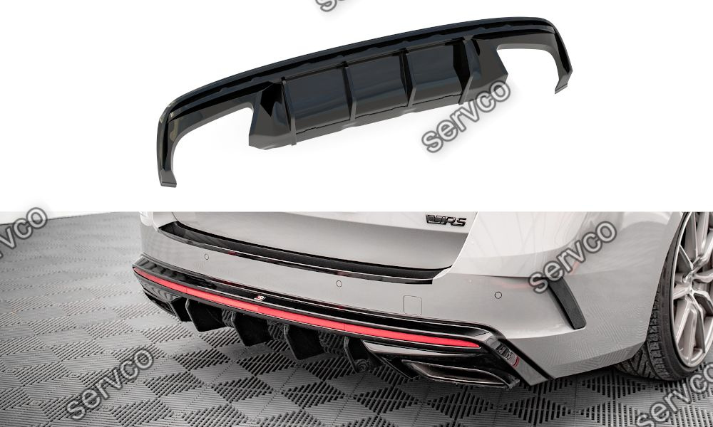 Prelungire difuzor bara spate Skoda Octavia RS Mk4 2020- v14 - Maxton Design