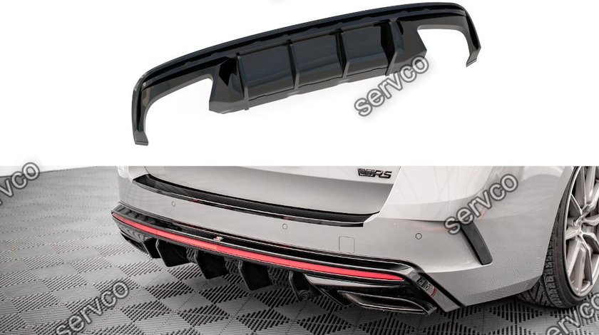 Prelungire difuzor bara spate Skoda Octavia RS Mk4 2020- v14 - Maxton Design