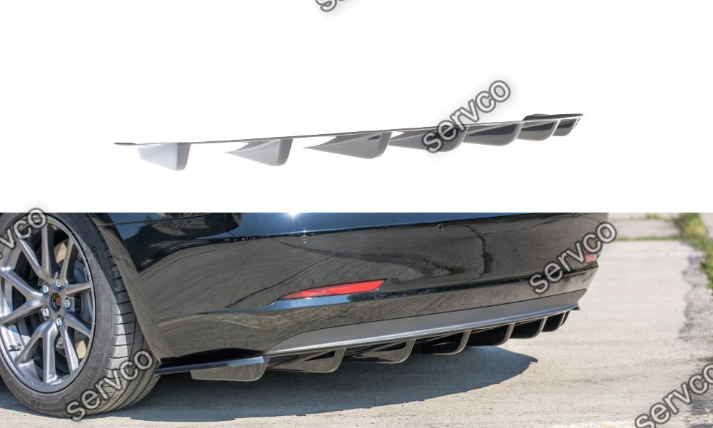 Prelungire difuzor bara spate Tesla Model 3 2017- v2 - Maxton Design