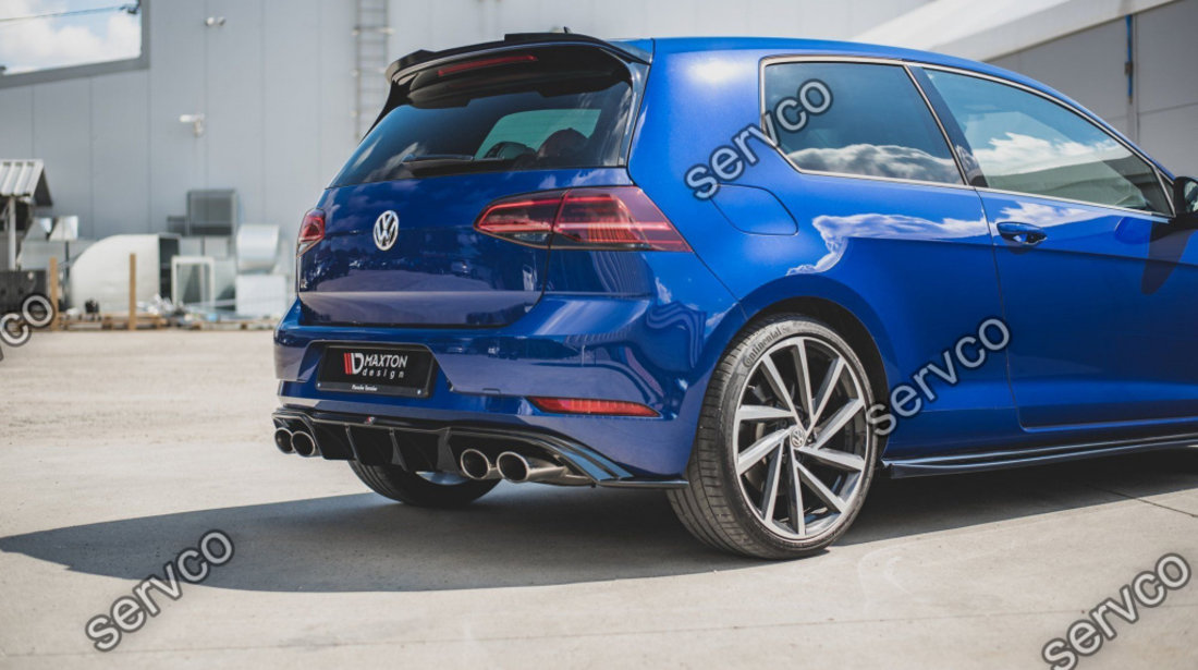 Prelungire difuzor bara spate Volkswagen Golf 7 R Facelift 2017-2019 v27 - Maxton Design