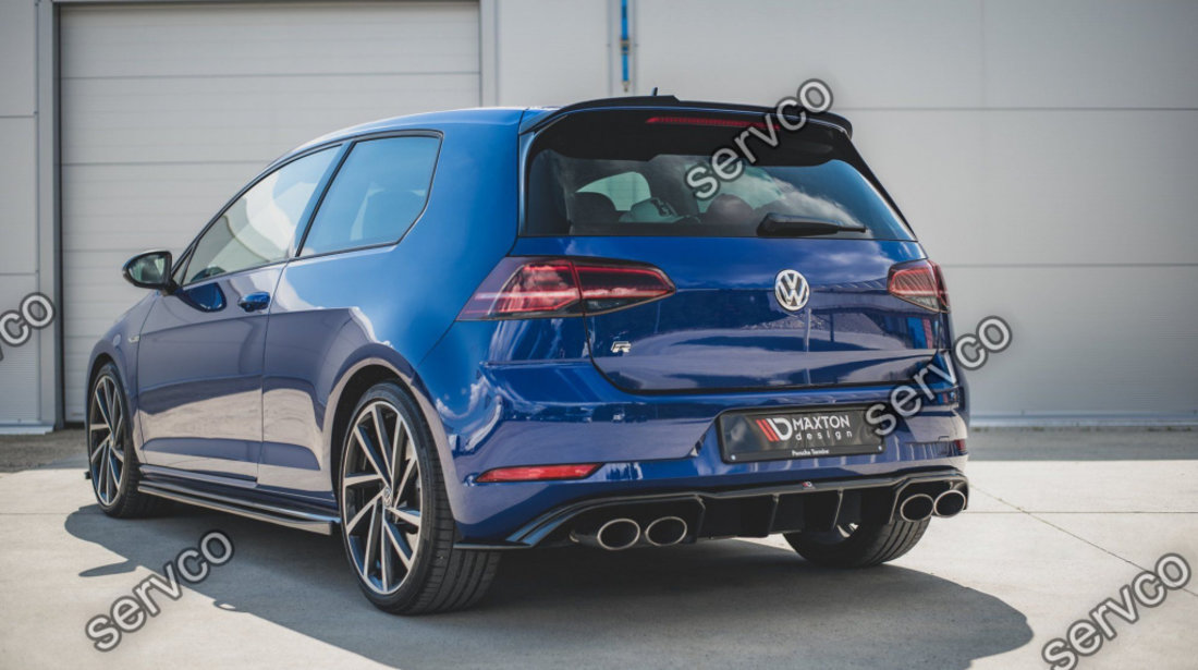 Prelungire difuzor bara spate Volkswagen Golf 7 R Facelift 2017-2019 v27 - Maxton Design