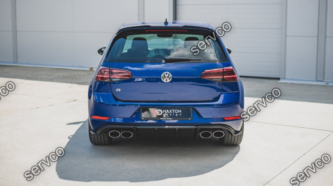 Prelungire difuzor bara spate Volkswagen Golf 7 R Facelift 2017-2019 v27 - Maxton Design