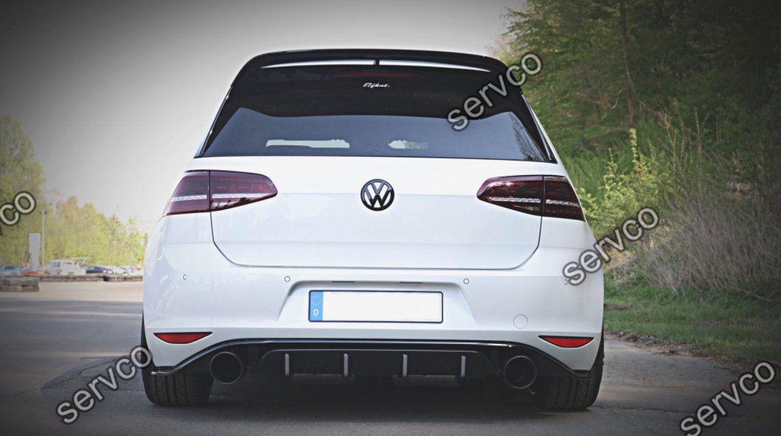 Prelungire difuzor bara spate Volkswagen Golf 7 GTI Clubsport 2016-2017 v9 - Maxton Design