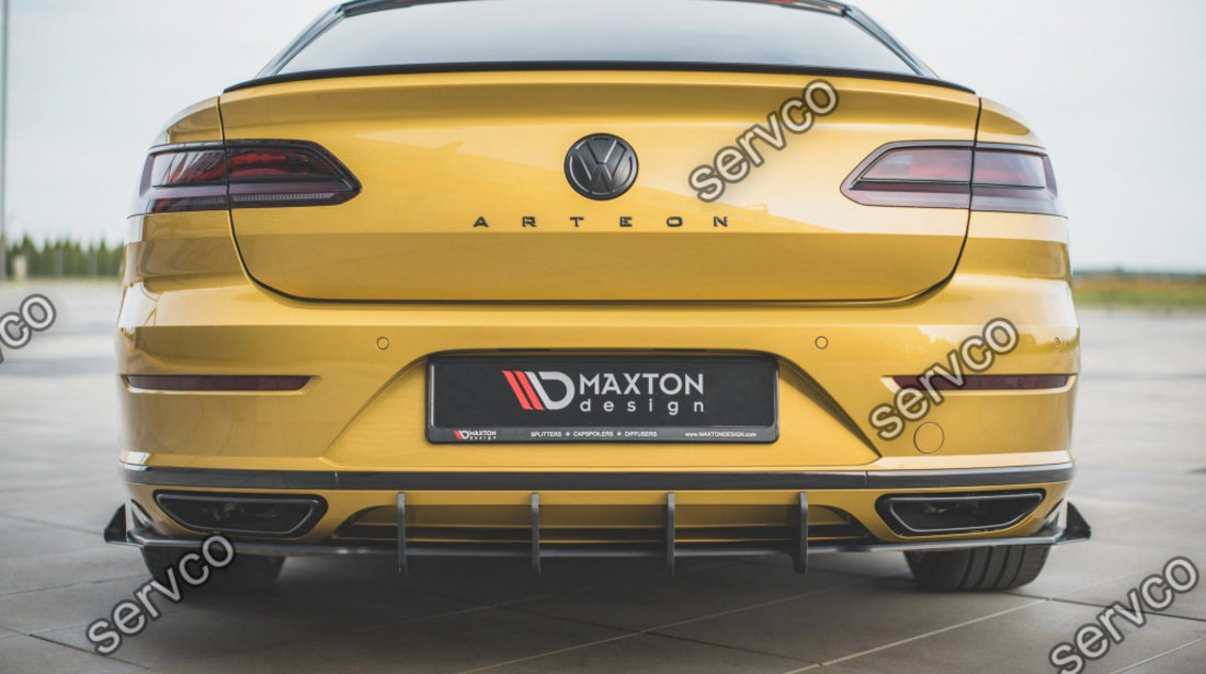 Prelungire difuzor si flapsuri bara spate Volkswagen Arteon R-Line 2017- v4 - Maxton Design