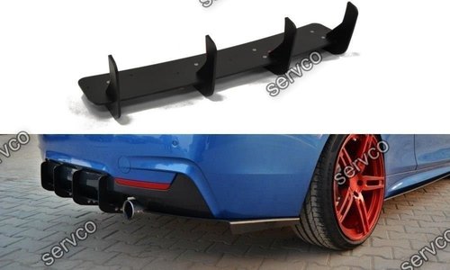 Prelungire difuzor splitter bara spate Bmw Seria 4 F32 M-Pachet 2013-2016 v2 - Maxton Design