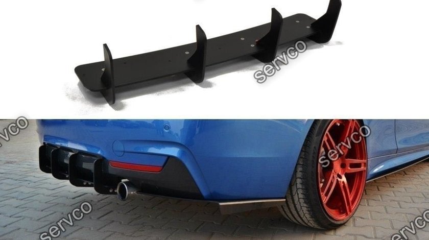 Prelungire difuzor splitter bara spate Bmw Seria 4 F32 M-Pachet 2013-2016 v2 - Maxton Design