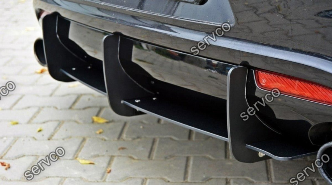 Prelungire difuzor splitter bara spate Volkswagen Scirocco R Mk3 2009-2013 v2 - Maxton Design