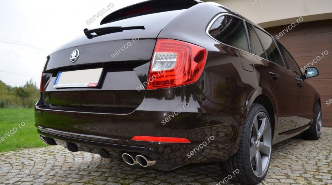 Prelungire difuzor spoiler bara spate Skoda Superb 2 B6 3T ver2