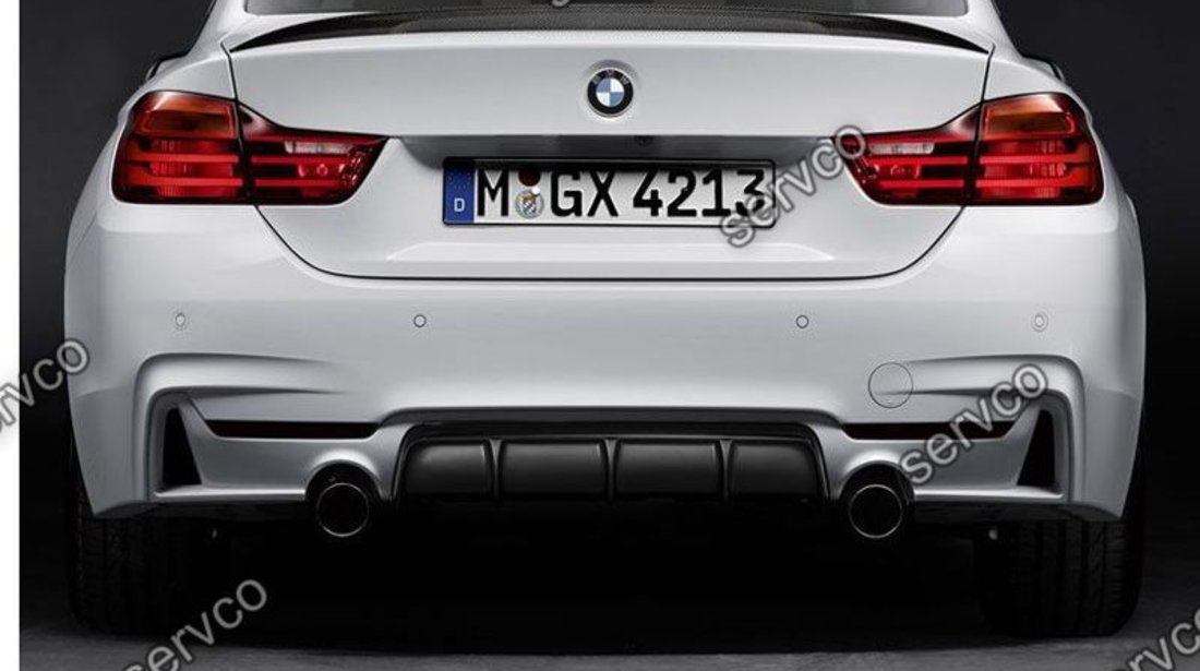 Prelungire difuzor spoiler evacuare bara spate BMW F32 Seria 4 435 430 M performance ver2